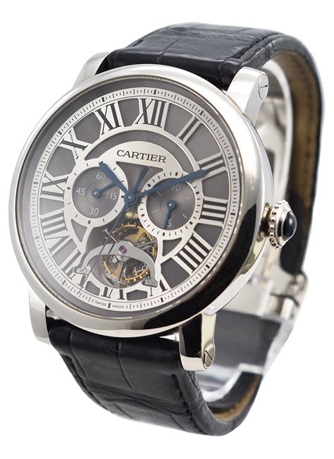 cartier rotonde tourbillon chronograph platinum watch|Cartier Rotonde de Cartier .